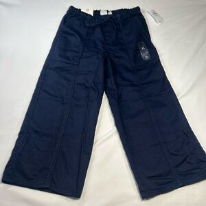 NWT GAP Kids Navy Wide-Leg Drawstring Pants